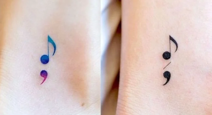 semicolon tattoo